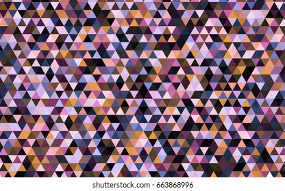 Light Pink, Red vector triangle mosaic background. Modern geometrical abstract illustration with gradient. Triangular pattern for your business design.