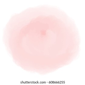 Light Pink Round Watercolor Background