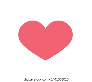 Light pink single cute heart 