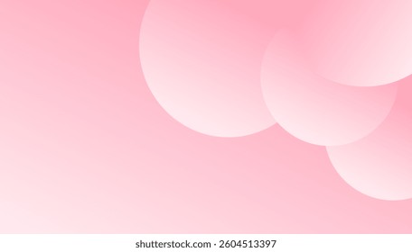 Light pink soft color gradient background with a minimalist geometric circle design, creating a clean and elegant look. Perfect for branding, digital artwork, and modern web design