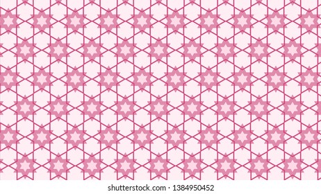 Light Pink Stars Background Pattern Vector Graphic