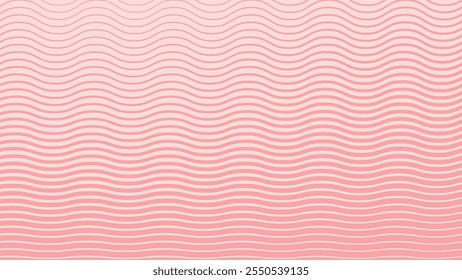 Light Pink with stripes wave lines abstract background for backdrop or presentation