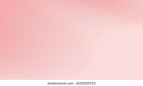 Fondo abstracto de líneas de onda de rayas de color rosa claro para el telón de fondo o presentación