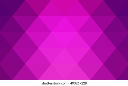 Light pink triangle mosaic template. Triangular geometric sample with gradient.  The completely new template can be used for your brand book.