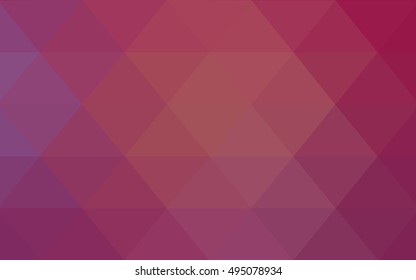 Light pink triangle mosaic template. Geometric illustration in Origami style with gradient.  A completely new design for your business.