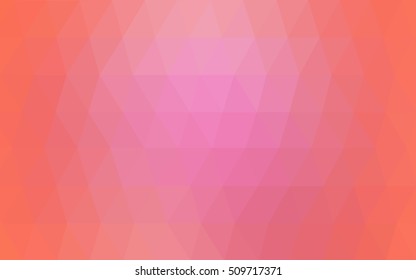 Light pink triangle mosaic template. Modern geometrical abstract illustration with gradient. The best triangular design for your business.