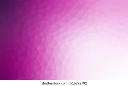 Light pink triangle mosaic template. A sample with polygonal shapes. Brand-new style for your business design.