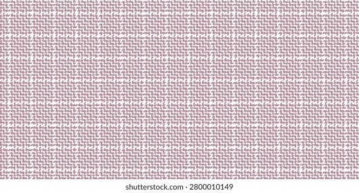 A light pink tweed check pattern created from small crisscross and zigzag elements. A warm winter wool fabric, this houndstooth check fabric