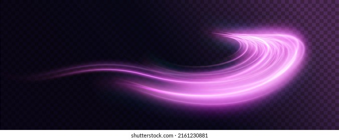  Light Pink Twirl. Curve Light Effect Of Pink Line. Luminous Pink Circle. Light Pink Pedistal, Podium, Platform, Table. Vector PNG. Vector Illustration