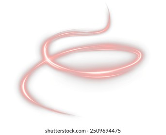 Light pink Twirl. Curve light effect of pink line. Luminous pink circle. Light pink pedistal, podium, platform, table. Vector PNG. Vector illustration	
