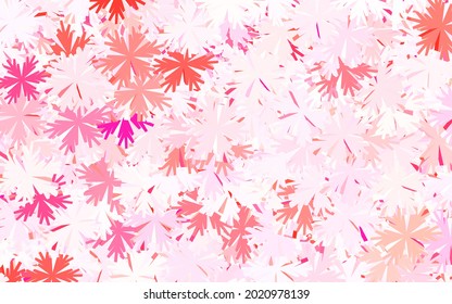 Light Pink vector abstract background with trees, branches. Brand new colored illustration with flowers. New template for your design.