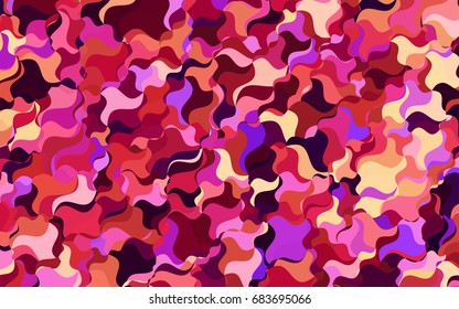 Light Pink vector abstract blurred pattern. Creative illustration in halftone arched style with gradient. The textured pattern can be used for background.
