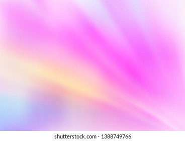 Light Pink vector abstract bokeh pattern. Creative illustration in halftone style with gradient. A completely new template for your design.