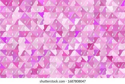 Patrón de campanado abstracto del vector rosa claro. Ilustración de color totalmente nueva en estilo borroso con degradado. El patrón de líneas borrosas para el diseño de su negocio.