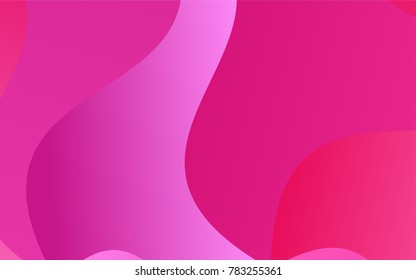 Light Pink vector abstract cambered template. Geometric illustration in Origami style with gradient.  The completely new template can be used for your brand book.