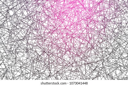 Light Pink vector abstract colorful background, which consist of triangles. Pattern with colored triangles on white background.