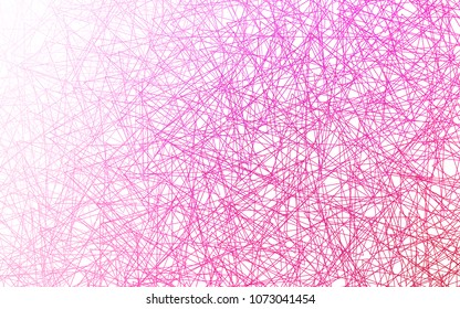 Light Pink vector abstract colorful background, which consist of triangles. Pattern with colored triangles on white background.