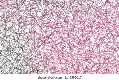 Light Pink vector abstract colorful background, which consist of triangles. Pattern with colored triangles on white background.