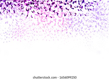 Light Pink vector abstract design with leaves. Modern geometrical abstract illustration with leaves. Hand painted design for web, leaflets.