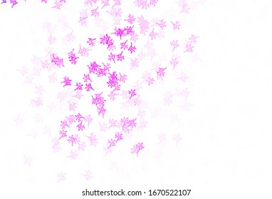 Hellrosa Vektorillustration abstraktes Design mit Sakura. Neue farbige Illustration mit Blättern und Ästen. Farbiges Muster für Kinderbücher.