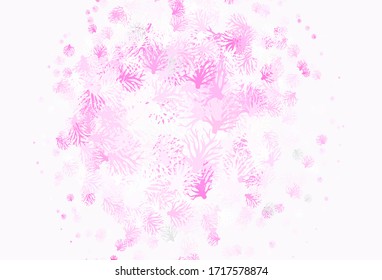 Diseño abstracto de vector claro con ramas. Sale y ramas con degradado sobre fondo blanco. El mejor diseño para su negocio.