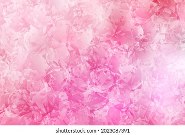 Diseño abstracto del vector rosa claro con rosas, flores. Flores con gradiente sobre fondo blanco. Nuevo estilo para su diseño de negocio.