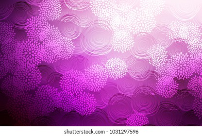 Light Pink vector abstract doodle wallpaper. A completely new color illustration in doodle style with flowers. The template can be used as a background for cell phones.