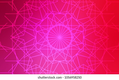 Light Pink vector abstract doodle pattern. Childish elegant natural pattern with gradient. The template can be used as a background for cell phones.