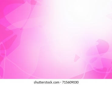 Light Pink vector abstract doodle template. Colorful abstract illustration with lines drawn by child in Asian style. Brand-new style for your business design.