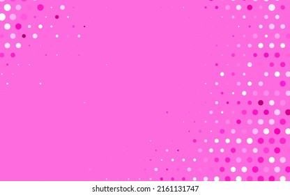 Light Pink vector Abstract illustration with colored bubbles in nature style. Blurred bubbles on abstract background with colorful gradient. Modern template for landing page.