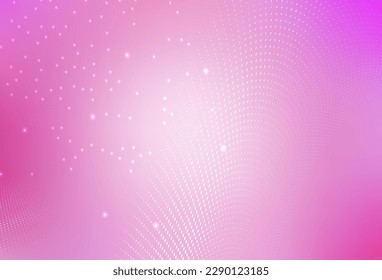 Vector rosa claro Ilustración abstracta con burbujas de colores en estilo natural. Burbujas borrosas sobre fondo abstracto con gradiente colorido. Diseño sencillo para su sitio web.