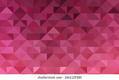 Light Pink vector abstract mosaic pattern. Shining colored illustration in a brand-new style. The polygonal design can be used for your web site.