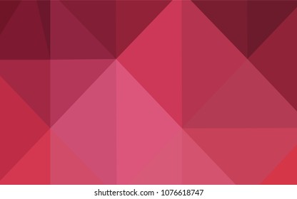 Light Pink vector abstract mosaic pattern. Modern geometrical abstract illustration with gradient. Textured pattern can be used for background.