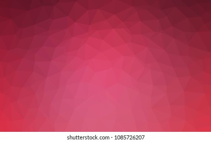 Light Pink vector abstract mosaic pattern. Creative illustration in halftone style with triangles. New template for your brand book.