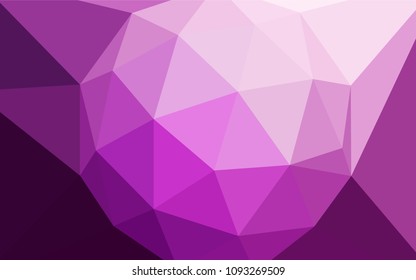 Light Pink vector abstract mosaic pattern. Polygonal abstract illustration with gradient. A new texture for your web site.