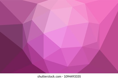 Light Pink vector abstract mosaic background. A completely new color illustration in a polygonal style. Template for cell phone's backgrounds.