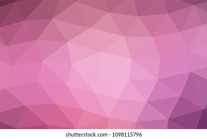 Light Pink vector abstract mosaic pattern. An elegant bright illustration with gradient. The template can be used as a background for cell phones.