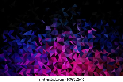 Light Pink vector abstract mosaic pattern. Creative illustration in halftone style with gradient. A new texture for your design.