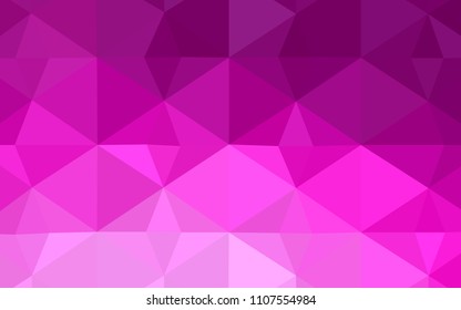 Light Pink vector abstract mosaic backdrop. Colorful illustration in polygonal style with gradient. A new texture for your web site.