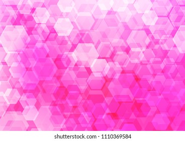 Light Pink vector abstract mosaic pattern. Creative geometric illustration in Origami style with gradient. The polygonal design can be used for your web site.
