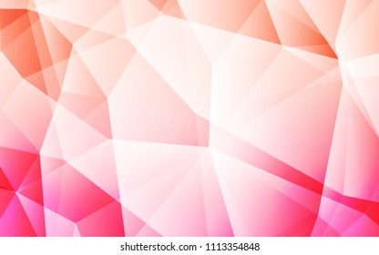Light Pink vector abstract mosaic backdrop. A sample with polygonal shapes. A new texture for your web site.