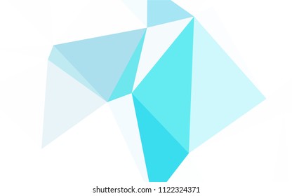 Light Pink vector abstract mosaic pattern. Elegant bright polygonal illustration with gradient. A completely new design for your leaflet.