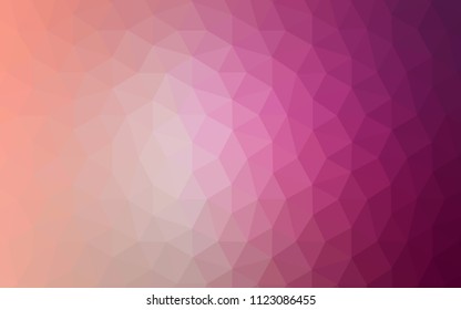 Light Pink vector abstract mosaic pattern. Polygonal abstract illustration with gradient. Template for cell phone's backgrounds.