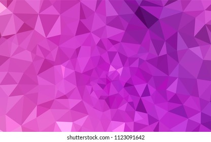 Light Pink vector abstract mosaic background. A sample with polygonal shapes. Textured pattern for your backgrounds.