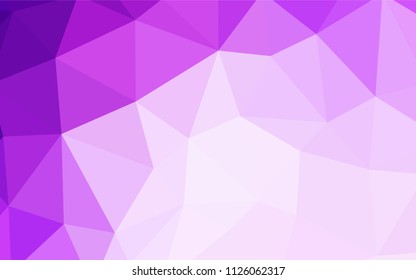 Light Pink vector abstract mosaic backdrop. A sample with polygonal shapes. Textured pattern for your backgrounds.