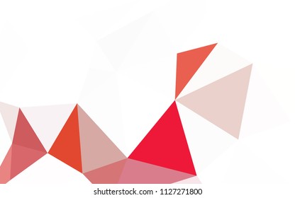 Light Pink vector abstract mosaic pattern. Elegant bright polygonal illustration with gradient. Textured pattern for your backgrounds.