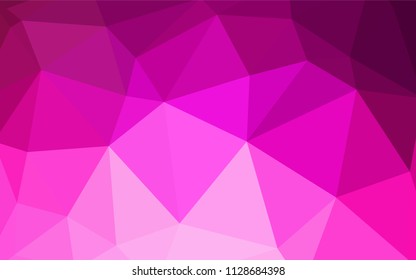 Light Pink vector abstract mosaic pattern. Polygonal abstract illustration with gradient. Textured pattern for your backgrounds.