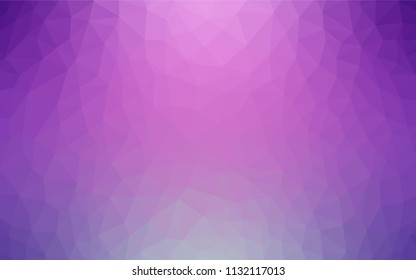 Light Pink vector abstract mosaic backdrop. Creative illustration in halftone style with triangles. New template for your brand book.
