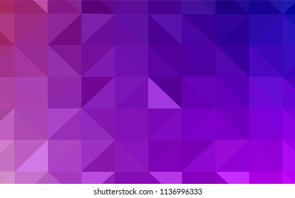 Light Pink vector abstract mosaic background. Shining polygonal illustration, which consist of triangles. A new texture for your web site.
