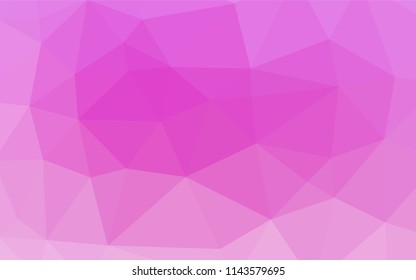 Light Pink vector abstract mosaic backdrop. A sample with polygonal shapes. A completely new design for your business.